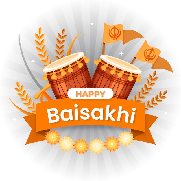 L'illustrazione di Happy Baisakhi