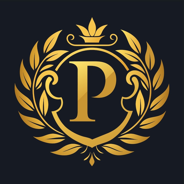 Vettore l'illustrazione vettoriale dell'icona del logo delle lettere di lusso