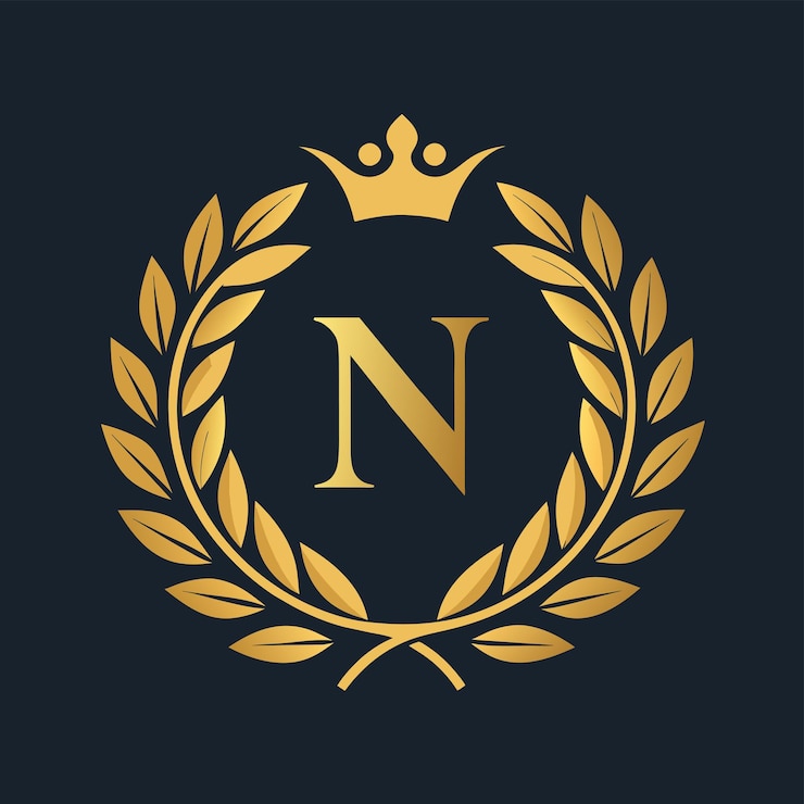 Vettore l'illustrazione vettoriale dell'icona del logo delle lettere di lusso