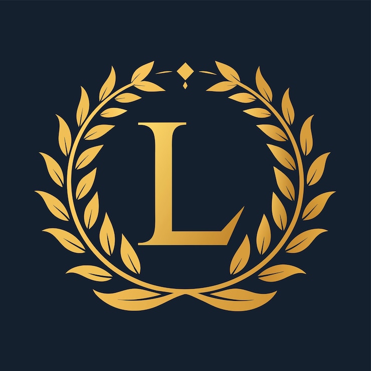 Vettore l'illustrazione vettoriale dell'icona del logo delle lettere di lusso