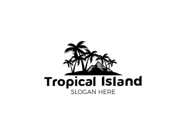 L'ispirazione per i disegni del logo dell'isola tropicale e della spiaggia
