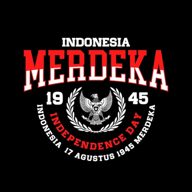 La bandiera del giorno dell'indipendenza dell'Indonesia è stata disegnata il 17 agosto 1945.