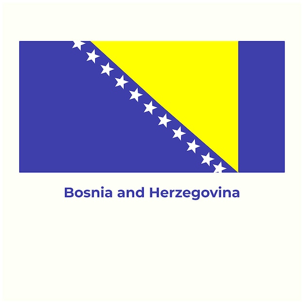 La bandiera della Bosnia