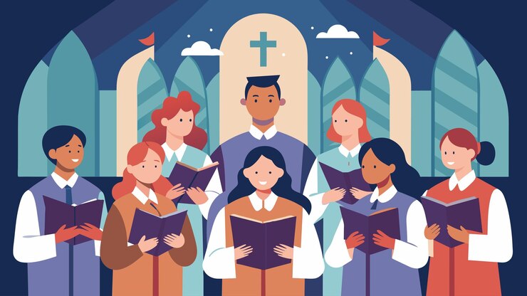 Vettore la dedizione e la passione del coro sono palpabili mentre lavorano instancabilmente per perfezionare il loro