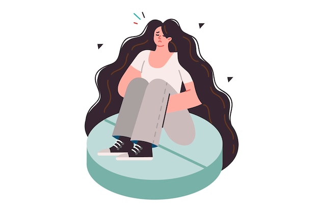 La donna è su antidepressivi permettono di dimenticare lo stress o la depressione ma sono avvincenti