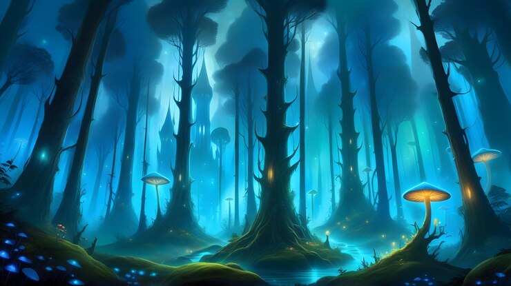 La foresta blu incantata