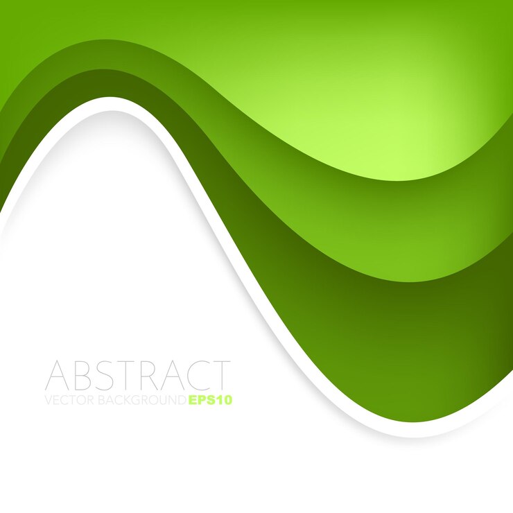 Vettore la linea della curva vettoriale grafica verde si sovrappone allo sfondo per la progettazione di testo e messaggi