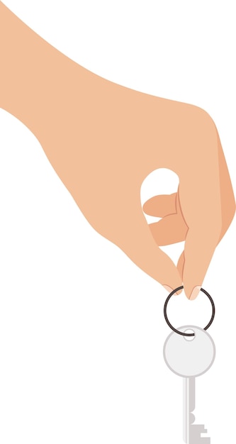 La mano che tiene una chiave
