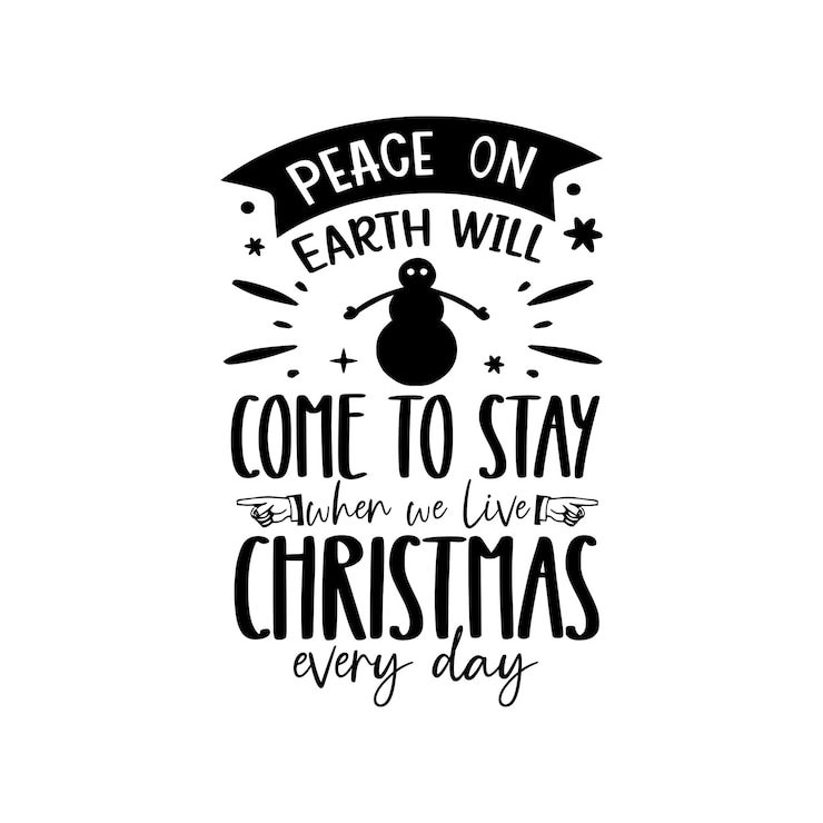 Vettore la pace sulla terra verrà per restare quando vivremo il natale ogni giorno.