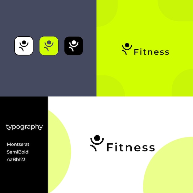 la presentazione moderna del logo lo descrive come acrobatico e fitness