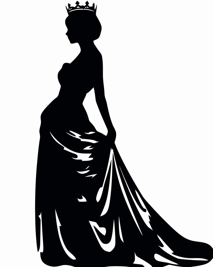 La silhouette di una principessa.