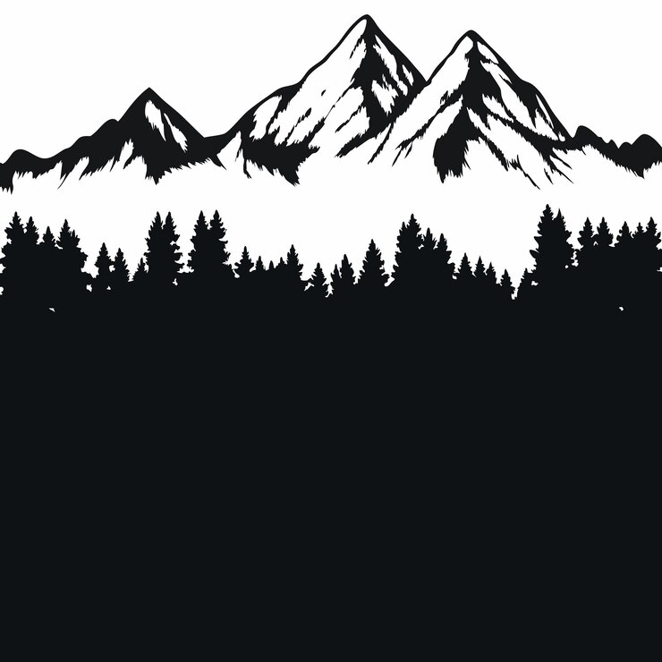La silhouette maestosa della montagna