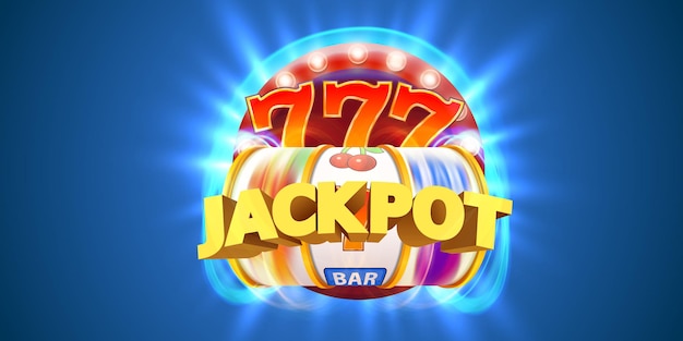 La slot machine dorata vince il jackpot. Jackpot del casinò.