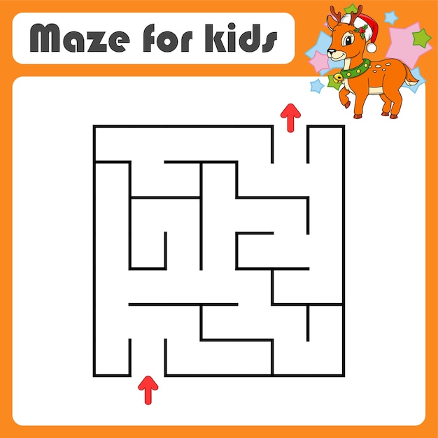 Labirinto astratto. Gioco per bambini. Puzzle per bambini.
