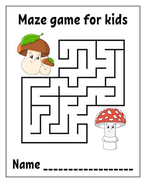 Labirinto quadrato Gioco per bambini Puzzle per bambini Personaggio dei cartoni animati enigma labirinto