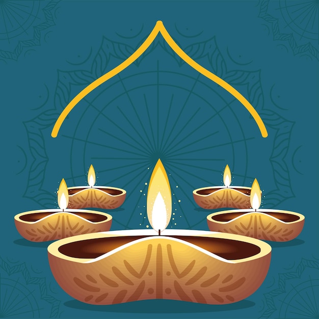 Lampade a luce Diwali