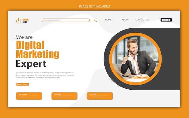 landing page business con immagine