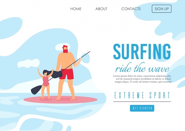 Landing Page Offre famiglia Extreme Surfing on Waves