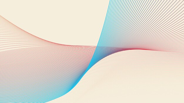 Latte cosmico giallo con strisce curve colorate linea sfondo astratto