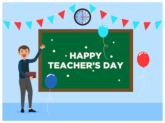 Lavagna in aula Happy Teachers Day