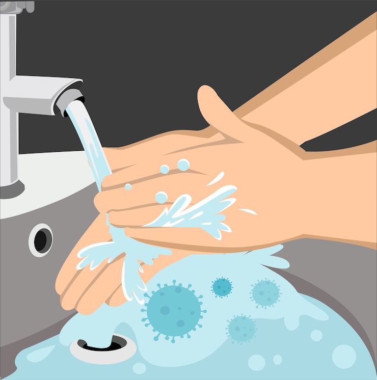 Lavarsi le mani con un disinfettante