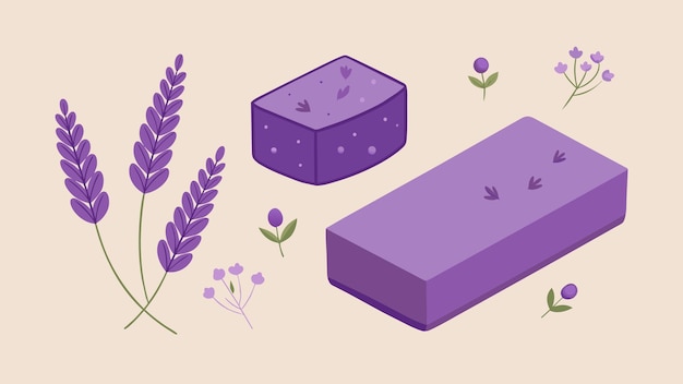 Lavender Soap Vector Graphics Illustration (EPS) formato di file sorgente senza perdite Scaling Icon Design