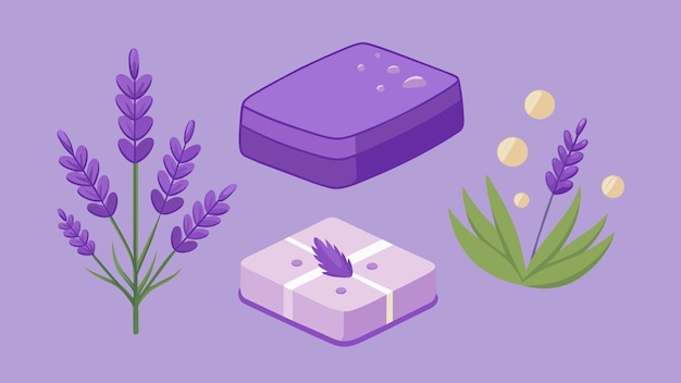 Lavender Soap Vector Graphics Illustration (EPS) formato di file sorgente senza perdite Scaling Icon Design
