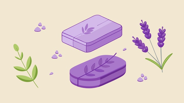 Lavender Soap Vector Graphics Illustration (EPS) formato di file sorgente senza perdite Scaling Icon Design