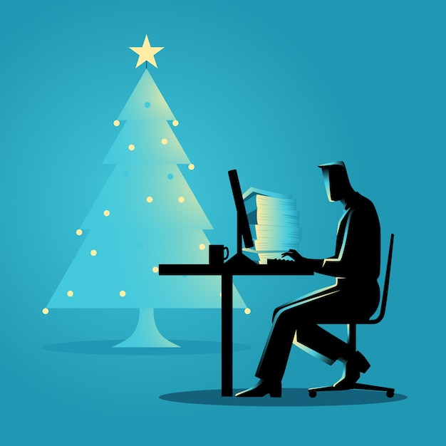 Lavorando durante il Natale