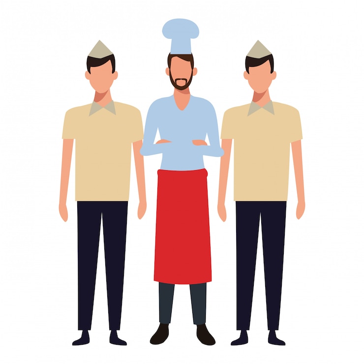 Vettore lavoro e occupazione dello chef