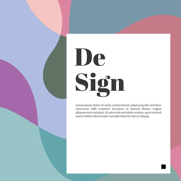 Layout design colorato per post instagram