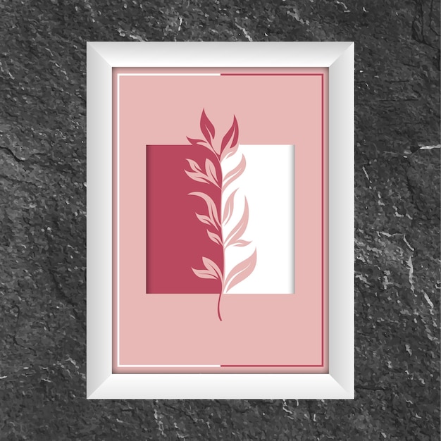 Layout di belle arti in uno stile astratto