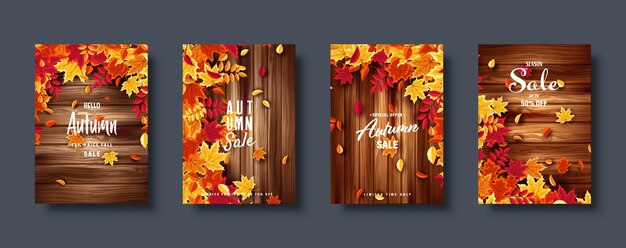 Le foglie cadenti d'autunno, bandiera, sfondo naturale con fogliame rosso, arancione e giallo, stagione delle foglie volanti