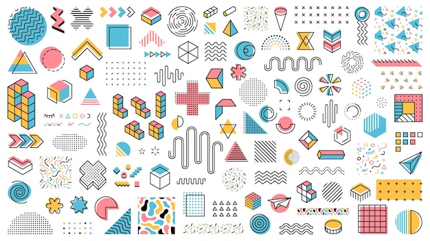 Le forme geometriche di Memphis astraggono elementi moderni