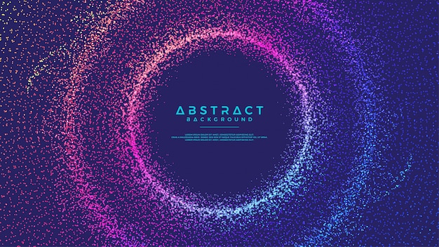 Le particelle di flusso astratte dinamiche circondano il fondo.