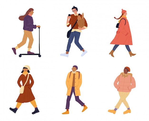 Le persone che camminano svolgono attività all'aperto