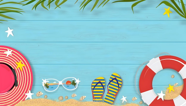 Le vacanze estive in spiaggia: uno scenario di vacanza divertente e rilassante