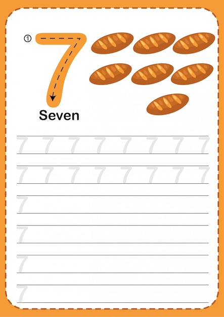 Learning Counting Number 7.