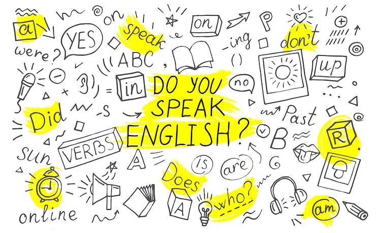 Vettore lei parla inglese