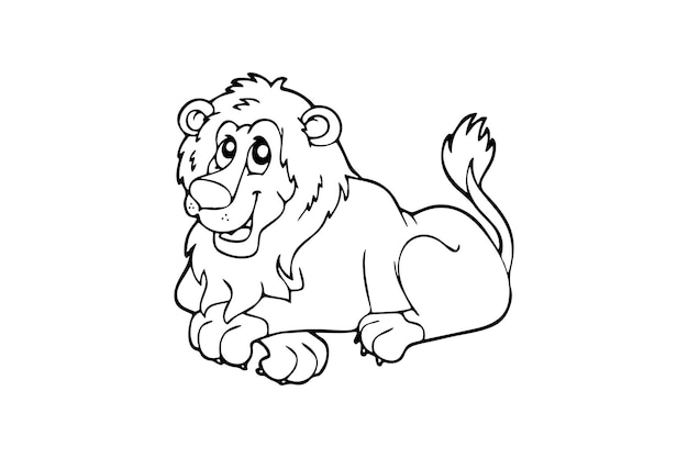 Leone da colorare