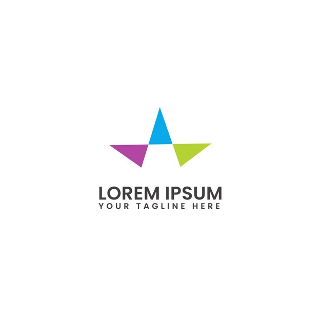 Lettera A Design creativo del logo
