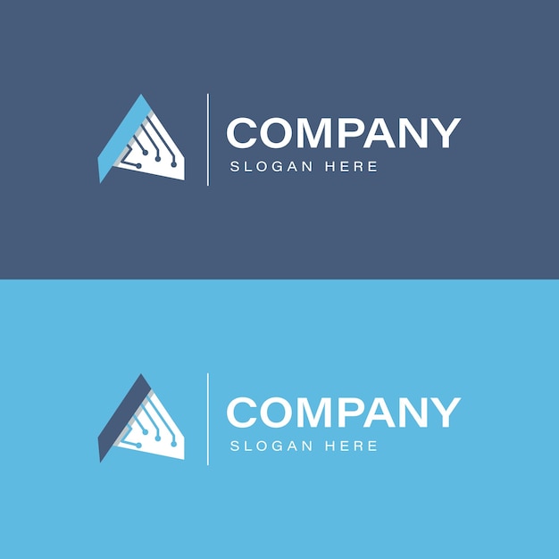 Lettera A IT Company Logo Design