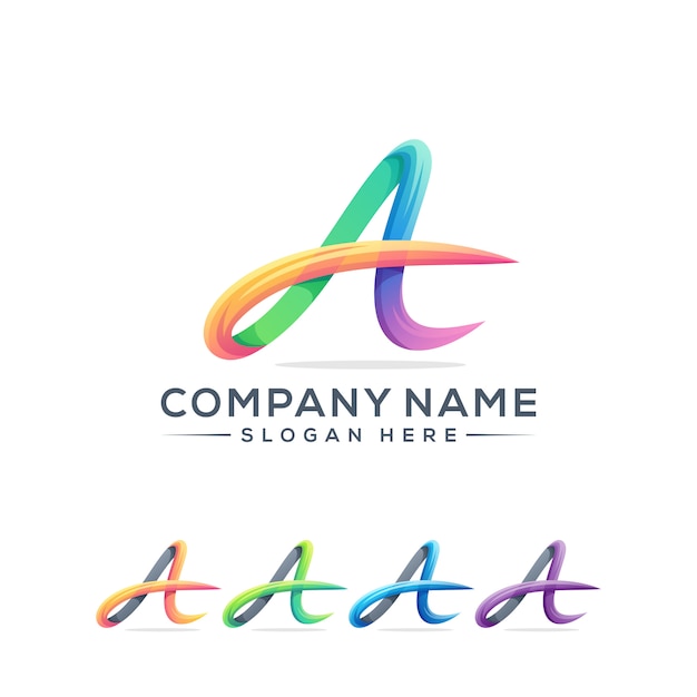 Lettera A logo design per la tua azienda