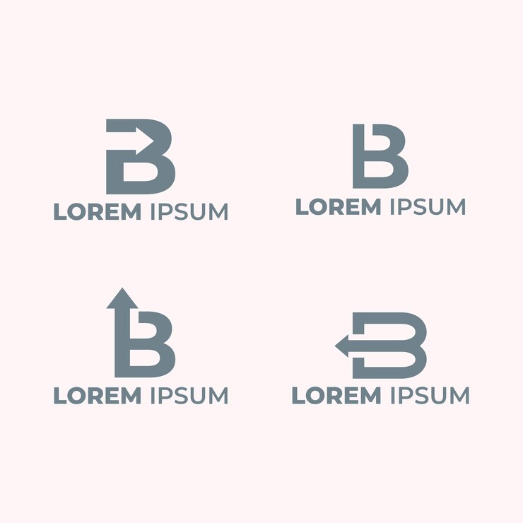 Lettera B crescita 2D Logo Design per la tua azienda