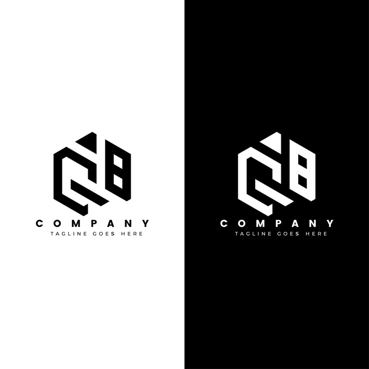 lettera bq o qb logo design