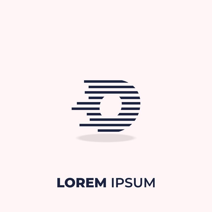 Lettera creativa O logo vettoriale