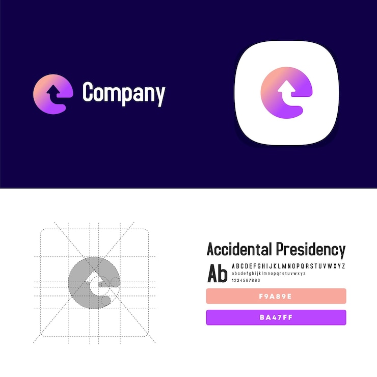 Lettera E Consegna Express Logo Design Vettore