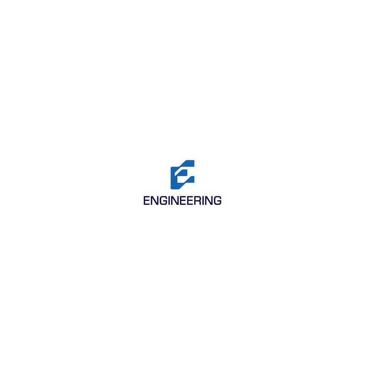Vettore lettera e logo tecnologico minimo