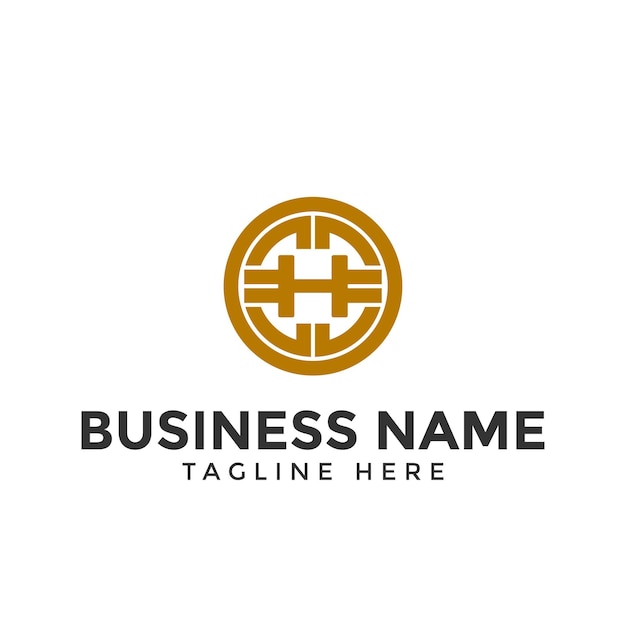 Lettera H logo cripto cripto e icona blockchain token di valuta cripto