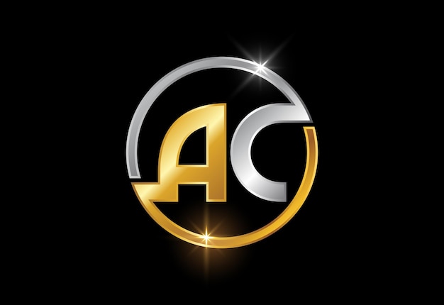 Lettera iniziale AC Logo Design Template Vector Graphic Alphabet Symbol for Corporate Business